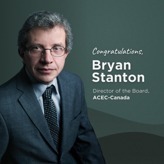 Tatham VP Bryan Stanton joins ACEC-Canada Board of Directors